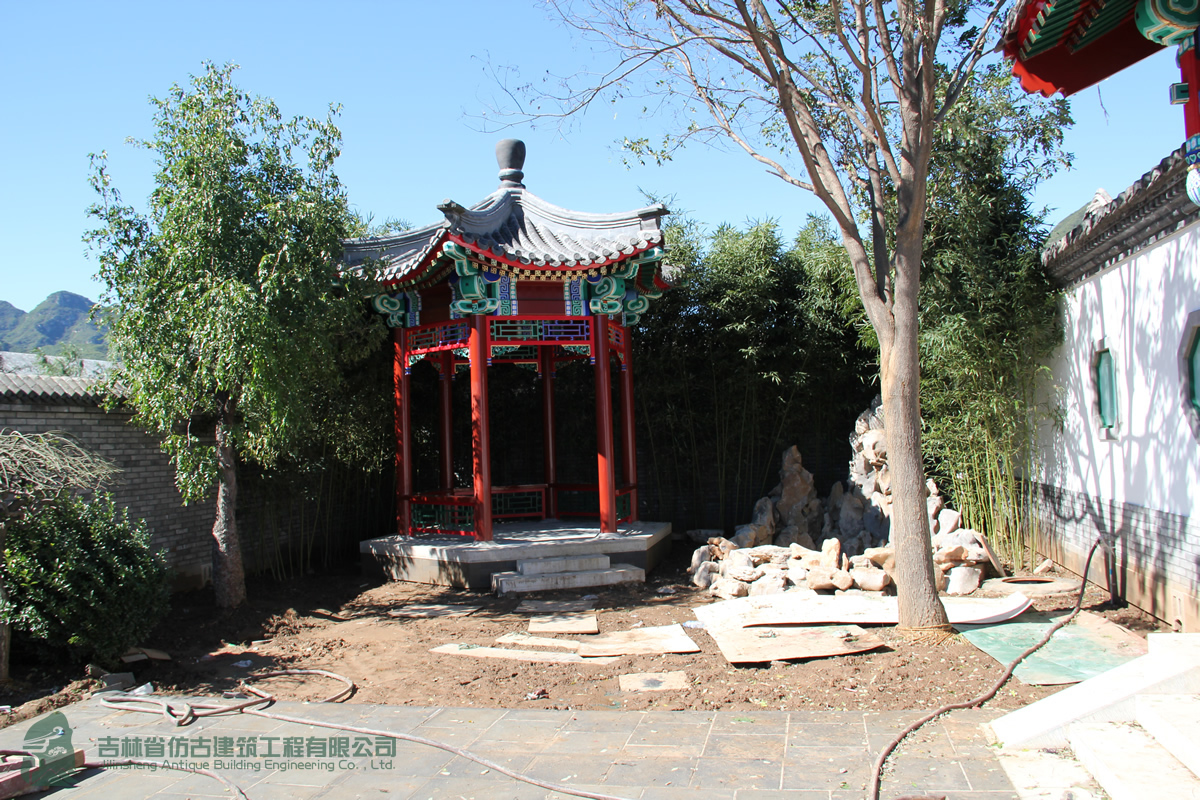 仿古涼亭、水榭施工案例